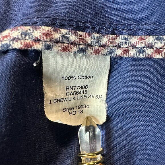 J. Crew Coated Navy Downtown Field Utility Jacket XS - Picture 14 of 15